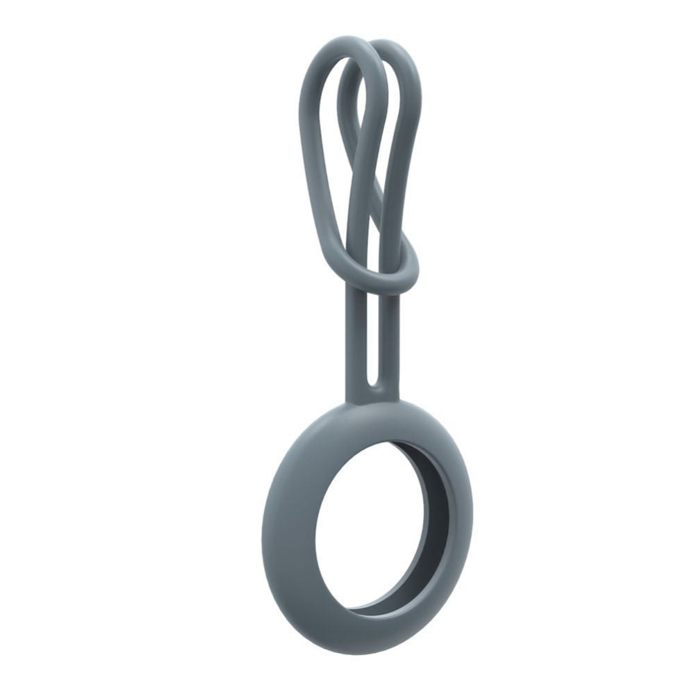 Аксессуар для умной метки iLike  AirTag Silicone Keychain Loop Case Grey Blue