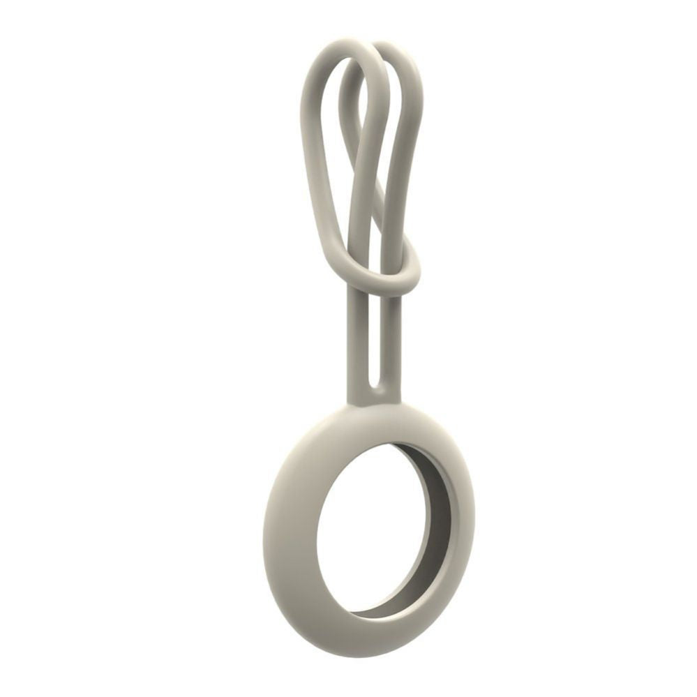 Nutika sildi tarvik iLike  AirTag Silicone Keychain Loop Case White
