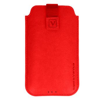 Universaal mobiiltasku iLike Universal Leather Pocket Case XS Red
