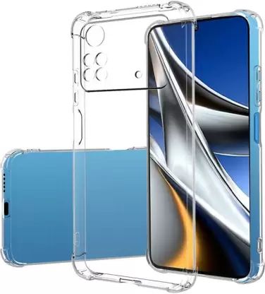 Back panel cover Evelatus Xiaomi Poco X4 Pro 5G Military Shockproof Silicone Case TPU Transparent