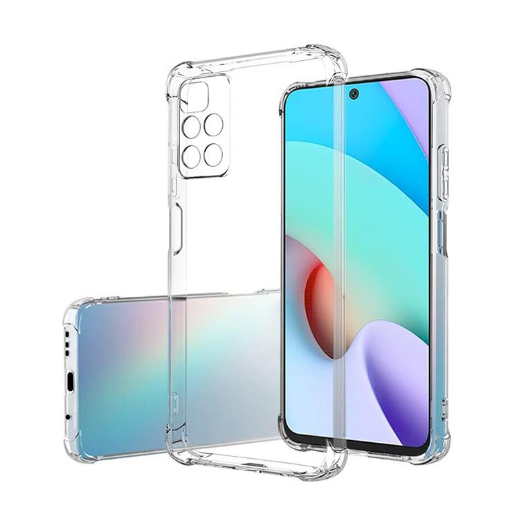 Back panel cover Evelatus Xiaomi Poco M4 Pro 5G Military Shockproof Silicone Case TPU Transparent