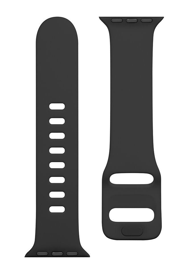 Strap Tactical Apple Watch 38/40/41mm Silicone Strap with Buckle Black