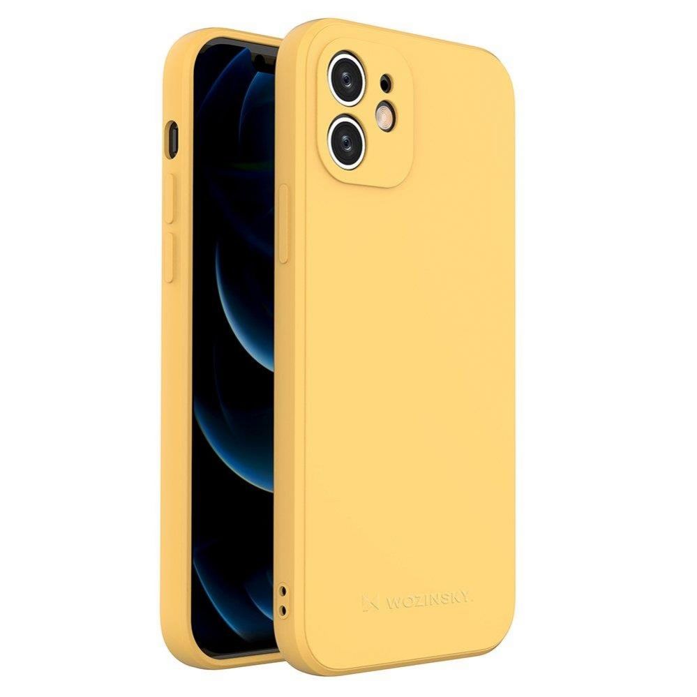 Back panel cover Wozinsky Apple iPhone XS Max Silicone Case Yellow