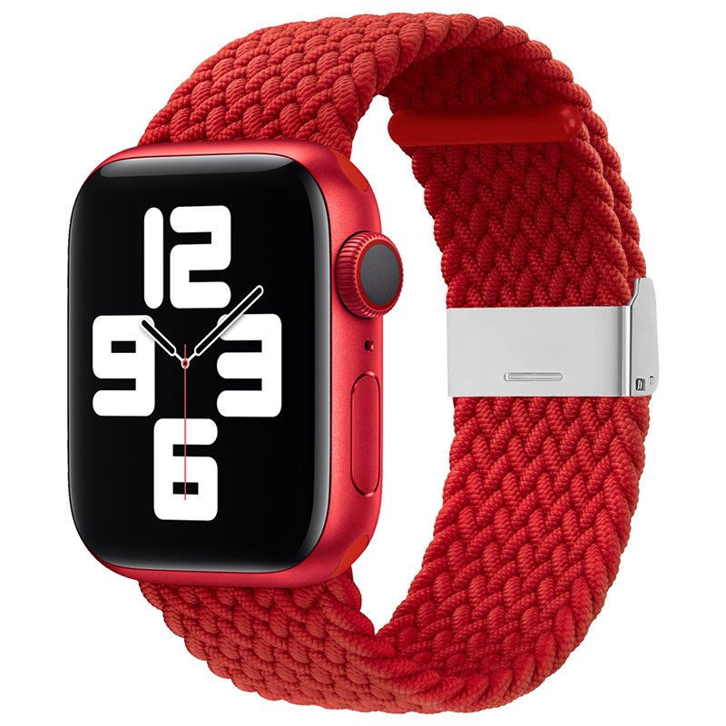 Strap iLike Apple Watch 38/40/41mm Braided Fabric Strap Red