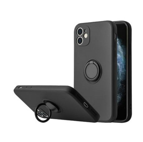 Tagakaaned iLike Xiaomi SILICONE RING DO XIAOMI REDMI 9C / 10A Black
