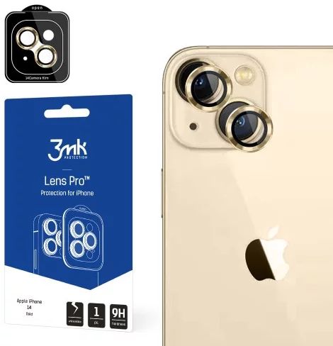 Kaitseklaasid 3MK Apple iPhone 14 - Lens Protection Pro Gold
