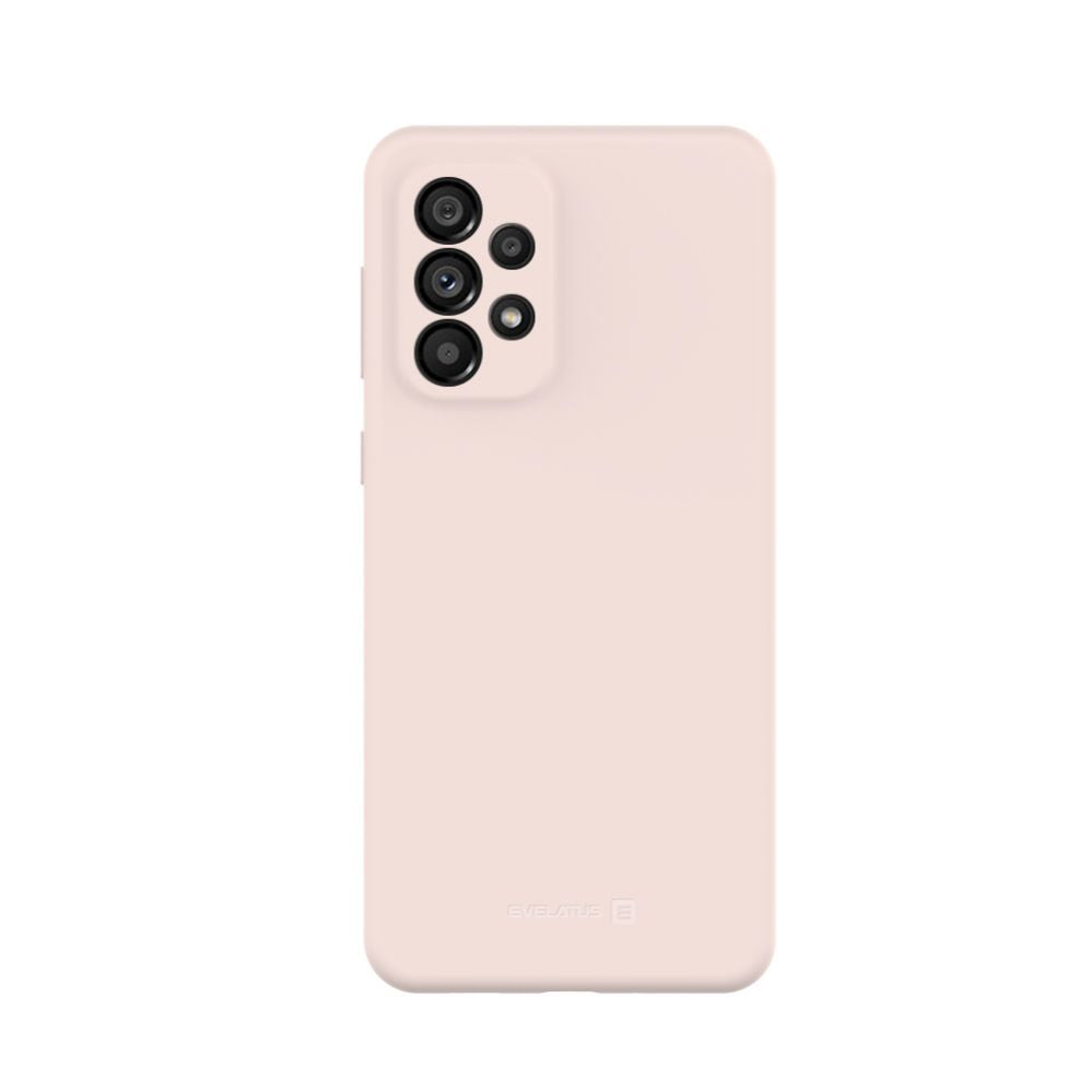 Back panel cover Evelatus Samsung Galaxy A33 5G Premium Soft Touch Silicone Case Pink Sand