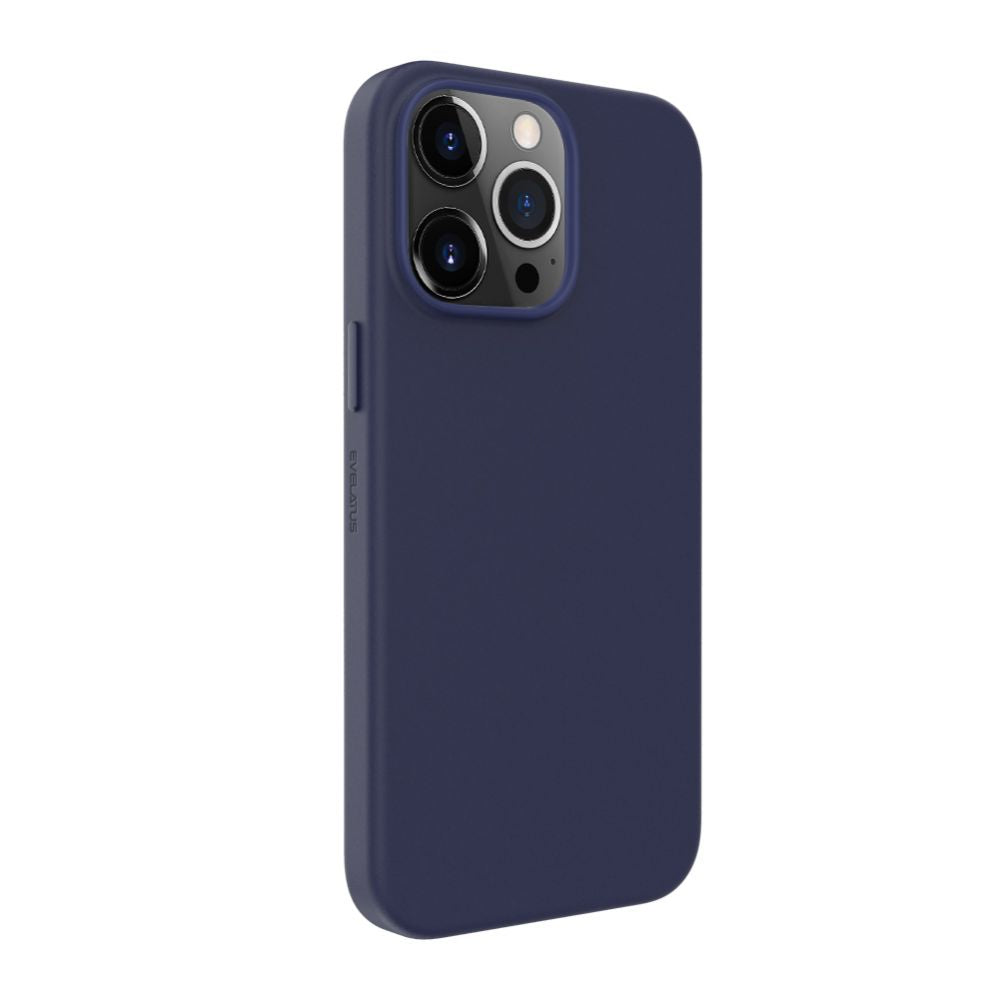 Чехол на заднюю панель Evelatus Apple iPhone 14 Pro Max Genuine Leather case with MagSafe Blue