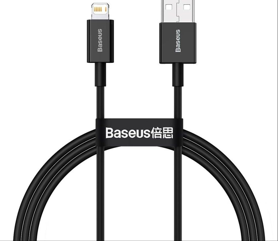 Cable Baseus  Cable Superior USB - Lightning 1,0 m 2,4A Black