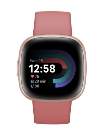 Умные часы Fitbit  Versa 4 Smart watch NFC , GPS Pink Sand
