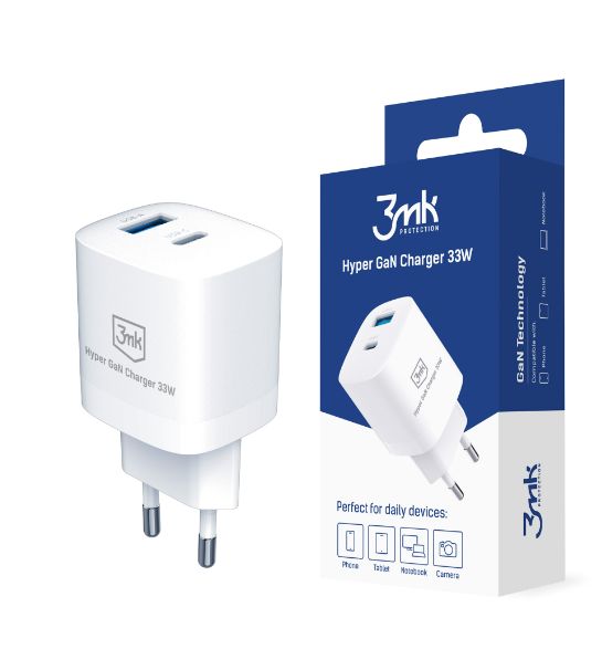Adaptrid 3MK  Hyper GaN Charger 33W White