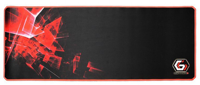 Компьютерные креслa / столы Gembird  Gaming mouse pad PRO, extra large, Black/Red, Extra wide pad surface size 350 x 900 mm