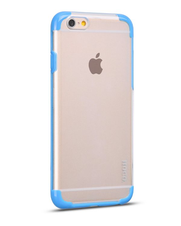 Чехол на заднюю панель Hoco Apple iPhone 6  Steel Series Double Color Blue
