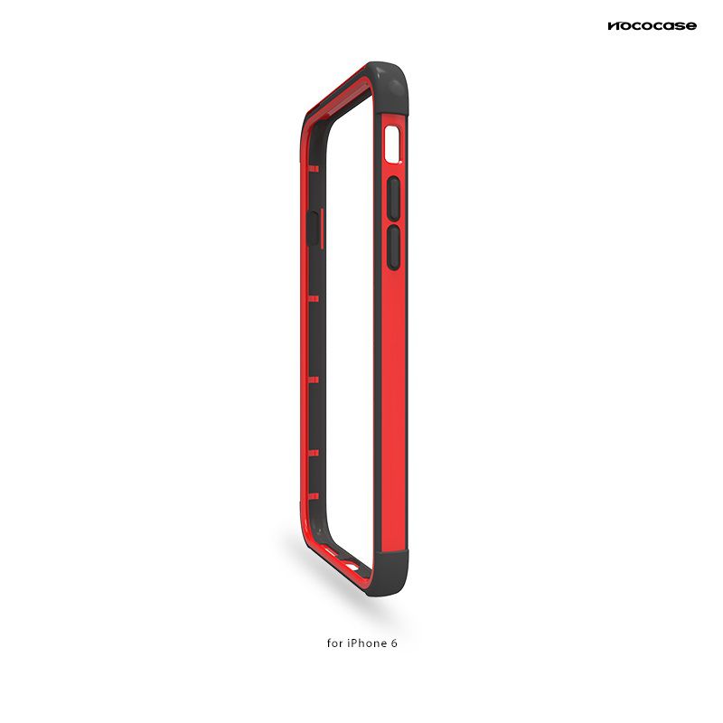 Back panel cover Hoco Apple iPhone 6  Coupe Series Double-Color Bracket bumper Red