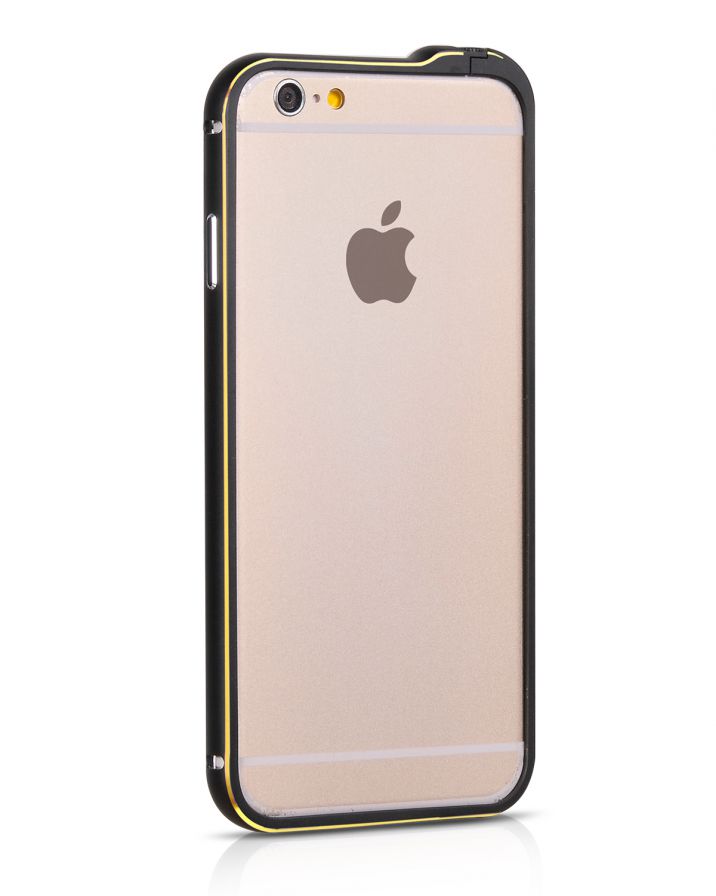 Back panel cover Hoco Apple Apple iPhone 6 / 6s  Blade Series Fedora Metal Bumper Black