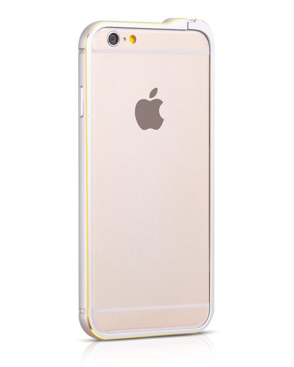 Чехол на заднюю панель Hoco Apple Apple iPhone 6 / 6s Blade Series Fedora Metal Bumper HI-T026 Silver