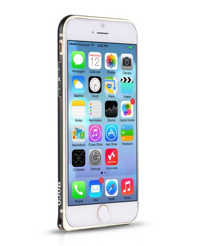 Tagakaaned Hoco  Apple iPhone 6 / 6S Blade series Hippocampal Buckle Metal Bumper HI-T025 black