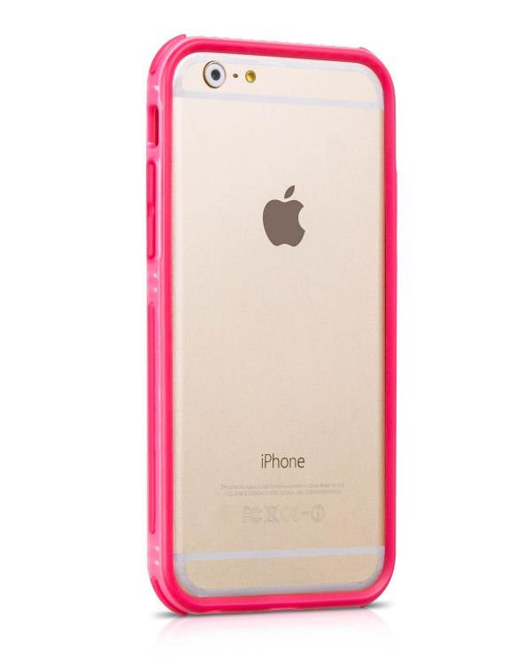 Back panel cover Hoco Apple iPhone 6  Moving Shock-proof Silicon Bumper Pink