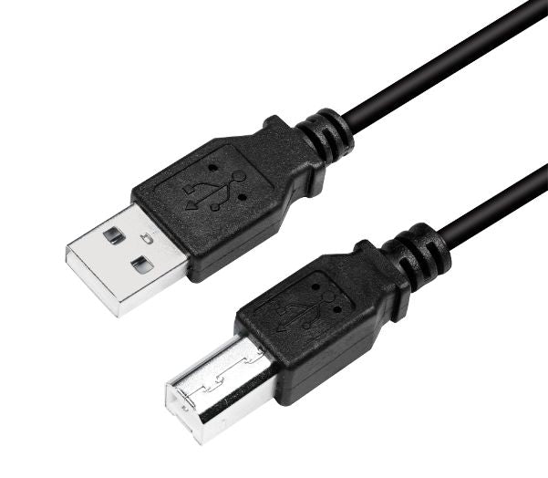 Cable Logilink  CU0007B USB 2.0 cable 2 m, USB 2.0 B (male), USB 2.0 A (male)