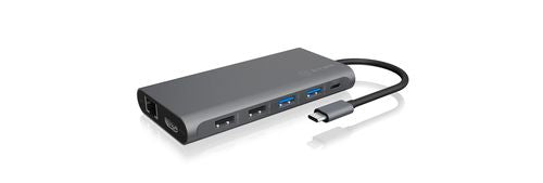 Other goods Raidsonic  12-in-1 USB Type-C dock with PD 100W BOX IB-DK4050-CPD 2xUSB 3.0 Type-A, 2xUSB 2.0 Type-A, 1xUSB 3.0 Type-C, 1xLAN RJ45, 2xHDMI, 1xDisplayPort