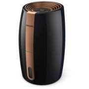 Õhupuhasti Philips  HU2718/10	 Humidifier, 17 W, Water tank capacity 2 L, Suitable for rooms up to 32 m², NanoCloud technology, Humidification capacity 200 ml/hr,  Black/Copper