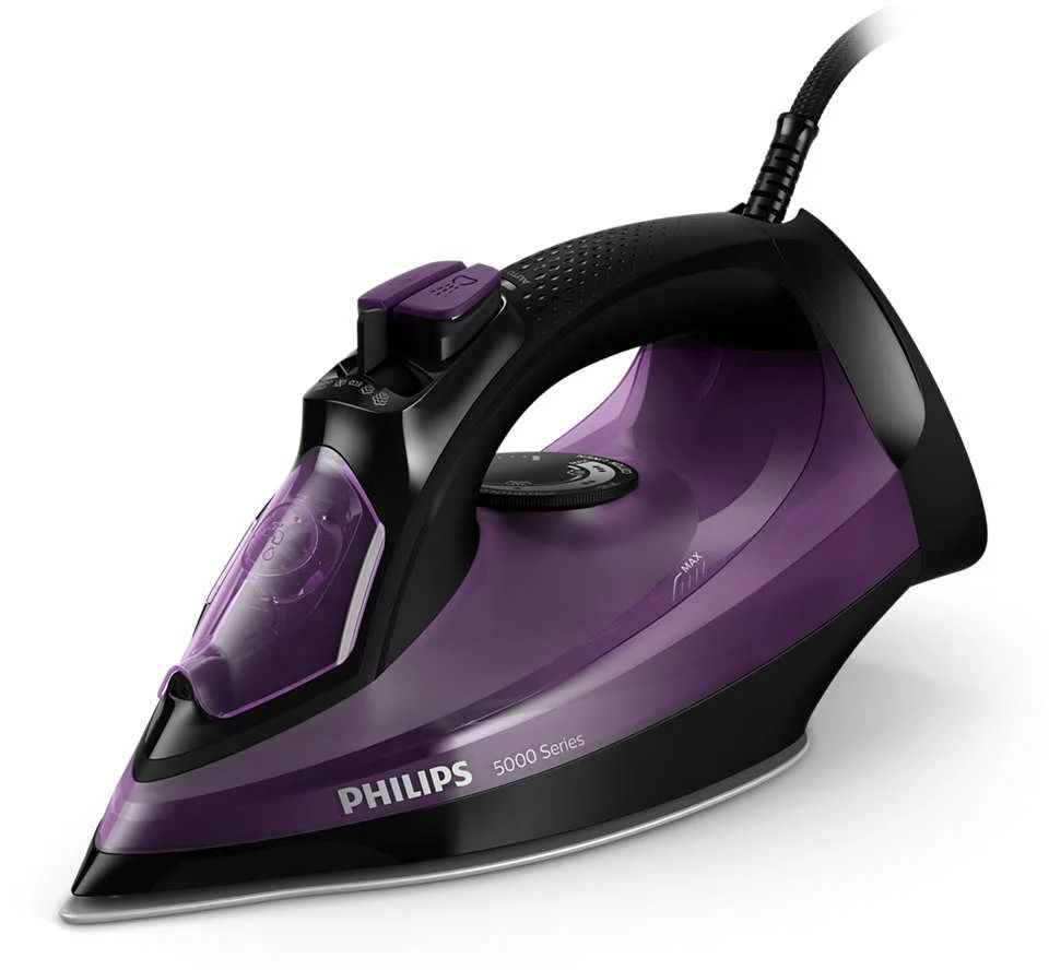Утюг Philips  Philips DST5030/80 Steam Iron, 2400 W, Water tank capacity 320 ml, Continuous steam 45 g/min, Dark Purple