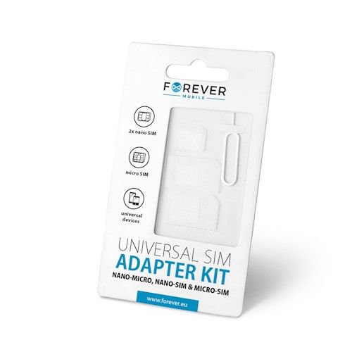 Переходник Forever Universal NANO SIM/Micro, Micro SIM un NANO/SIM (3in1)