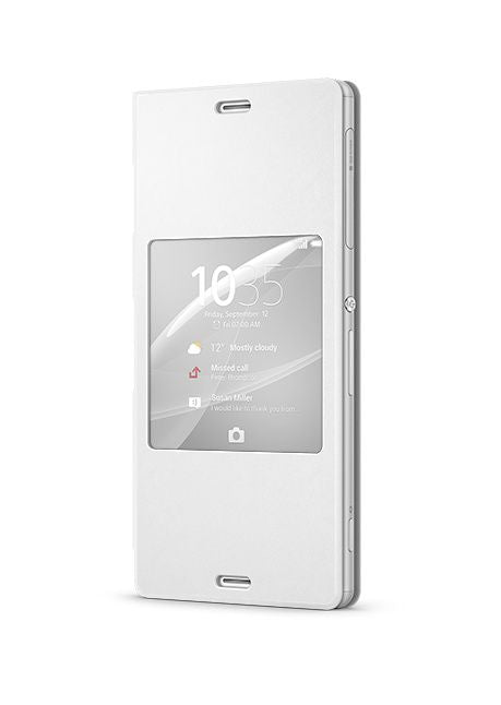 Чехол книжка Sony  Flip cover for XPERIA Z3 D6603 SCR 24 White