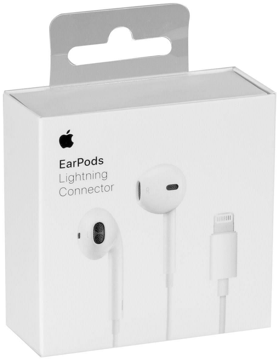 Проводные наушники Apple  EarPods with Lightning Connector White