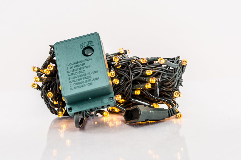 Гирлянда для помещений iLike N/A Ziemassvētku lampiņu virtene 100LED RS-111 7m. Yellow