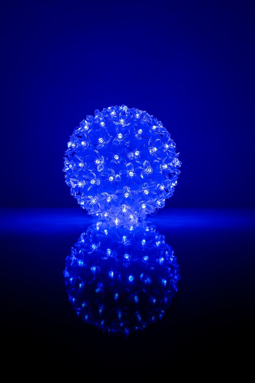 Гирлянда для помещений iLike N/A Bumba ar puķēm RS-209 100LED D-14cm Blue