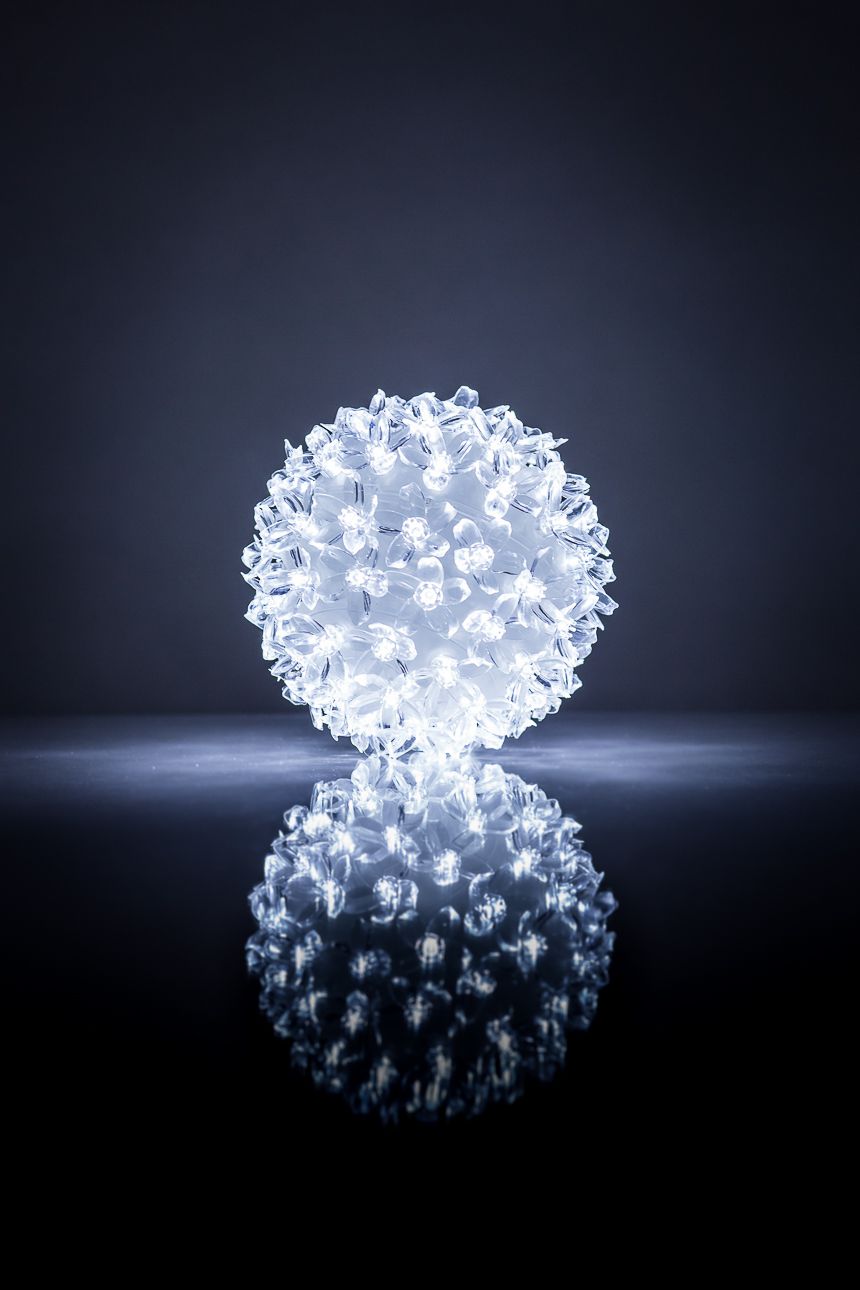 Valgustid iLike  Christmas Lights Ball RS-214 80LED D-13cm White