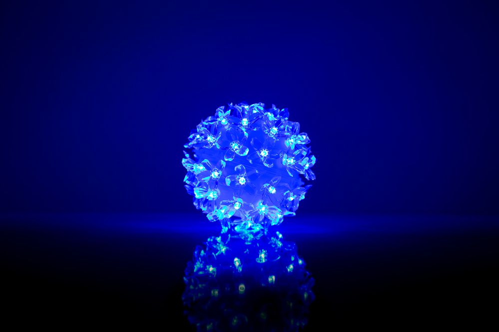 Освещение iLike N/A Bumba ar puķēm RS-208 50LED D-11cm Blue