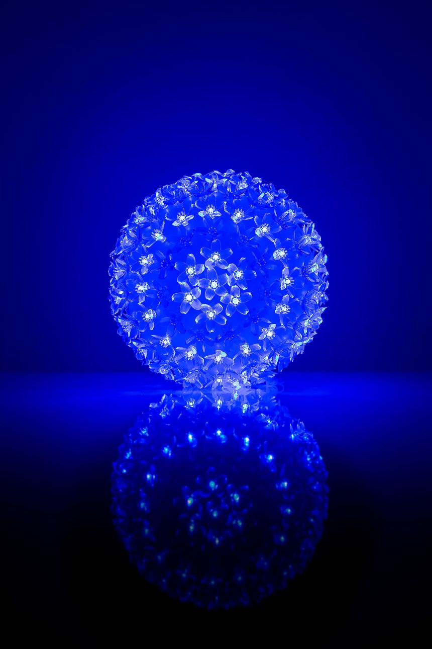 Lightings iLike N/A Bumba ar puķēm 465 200LED D-20cm Blue
