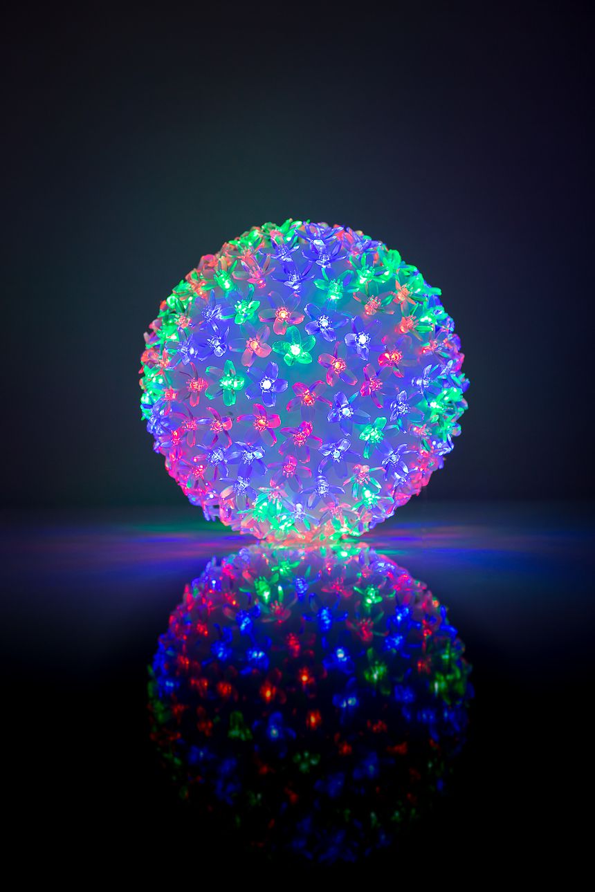Valgustid iLike N/A Bumba ar puķēm 465 200LED D-20cm Multi Color