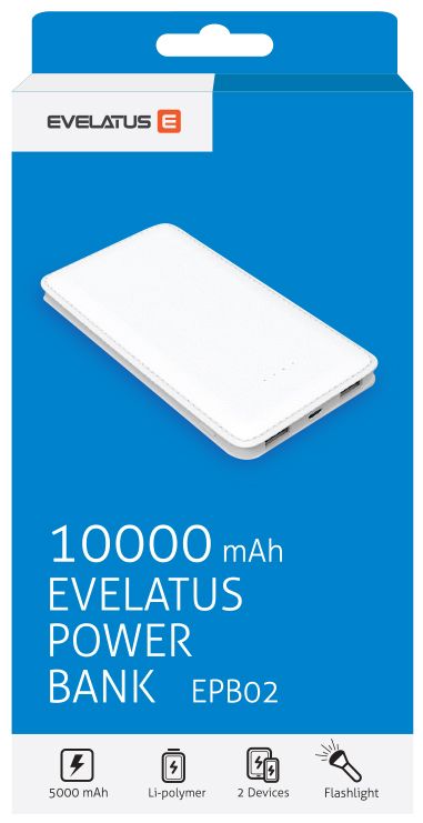Внешний аккумулятор Evelatus Universal Power Bank EPB02 10000mAh White