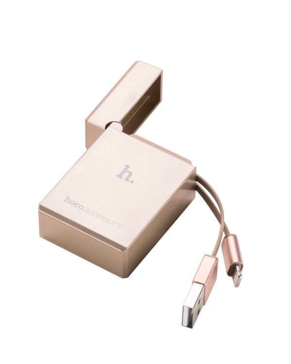 Кабель Hoco  Apple Lighter UPL17 Gold