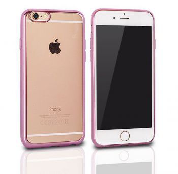 Чехол на заднюю панель OEM N/A Samsung A3 2017 A320 Clear case pink