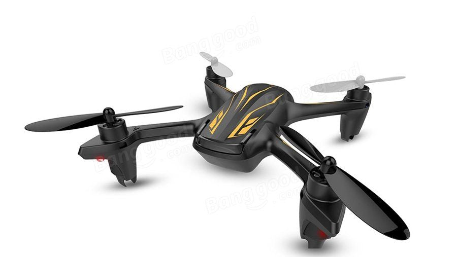 HUBSAN  Drons - Kvadrokopters 360º (H107P) ar pulti 2.4GHz, lādējas ar USB, 6-axis gryro, 4 kanāli - melns / Black