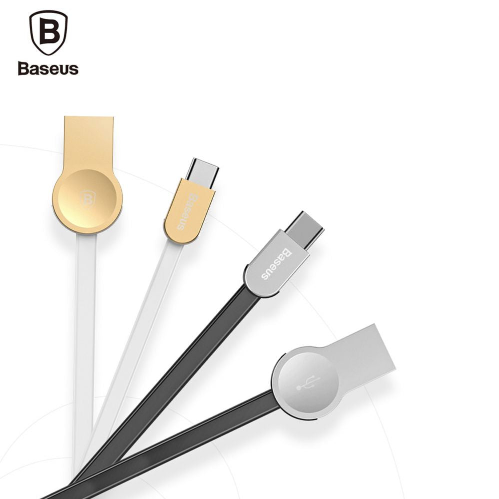Kaabel Baseus - Keyble Cable (Zinc Alloy) For Type-C CATKB-02 White