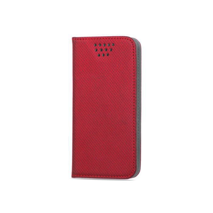 Чехол универсальная книжка GreenGo Universal Smart Magnet 4,7-5,3 Red