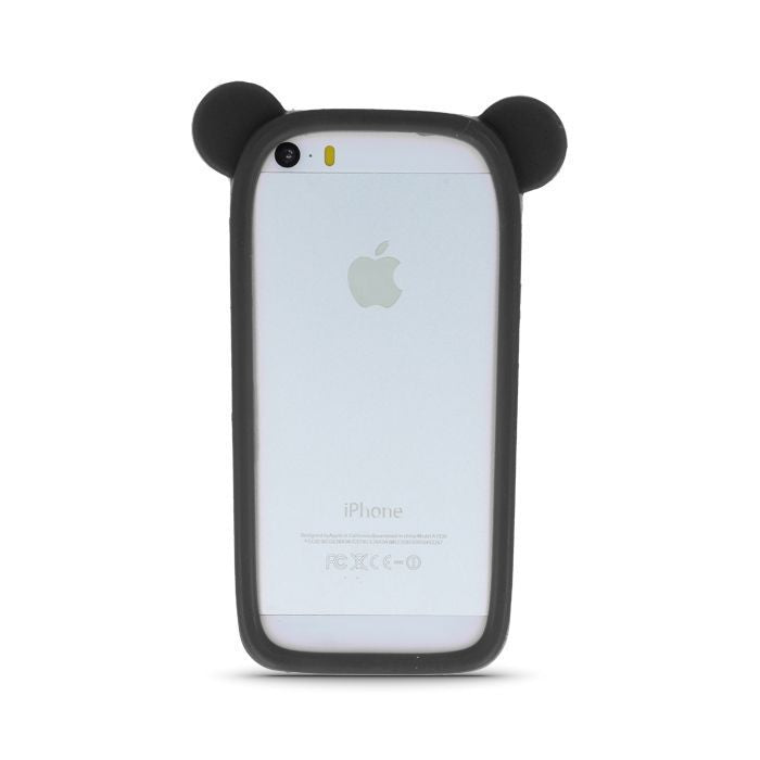 Чехол универсальная книжка GreenGo Universal bumper L (10cm) Ears Black