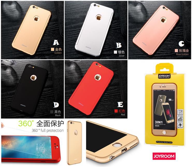 Чехол на заднюю панель Joyroom Apple iPhone 7 Plus Plastic Case 360° JR-BP208 Rose Gold