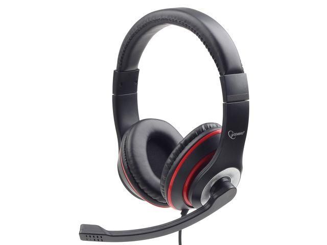 Juhtmevabad kõrvaklapid Gembird  Stereo headset, «Los Angeles» + microphone, passive noise canceling Black, 3.5 mm