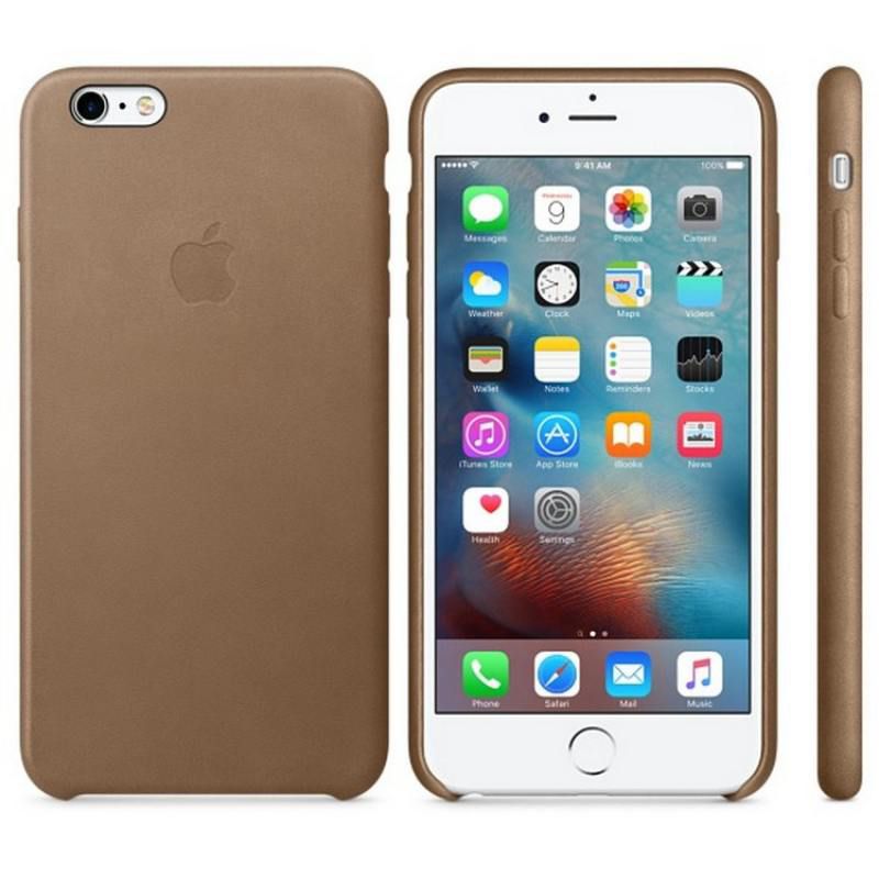 Чехол на заднюю панель Apple  iPhone 6s Plus Leather Case MKX92ZM/A Brown