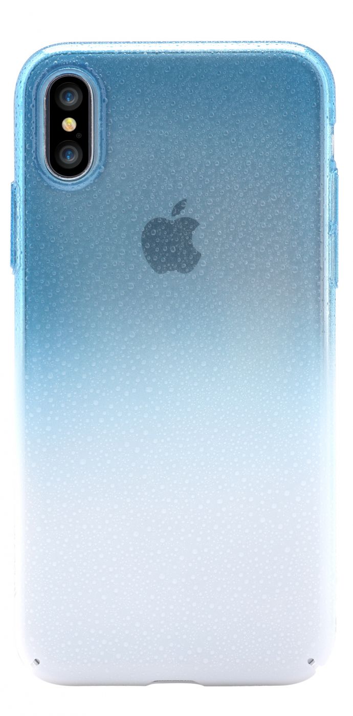 Чехол на заднюю панель Devia Apple iPhone X Amber case Blue