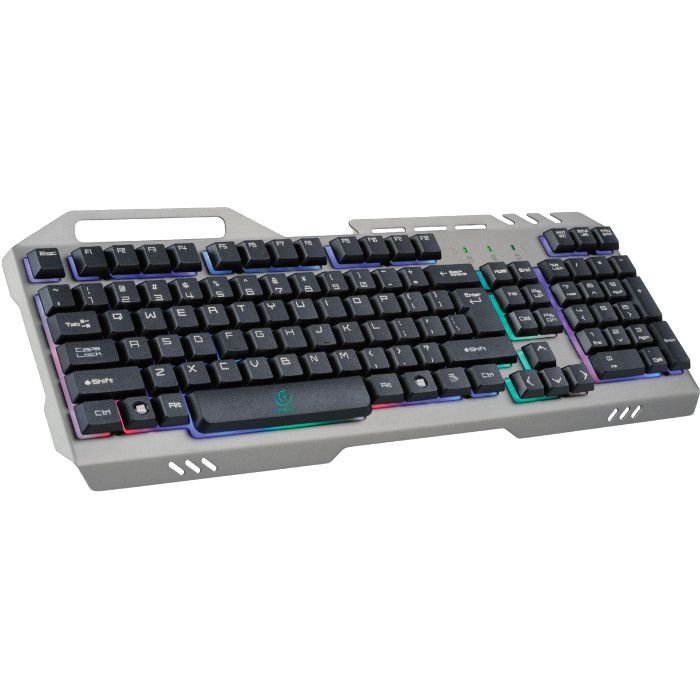 Компьютерная клавиатура Rebeltec Universal Gaming Keyboard Discovery Metal Grey