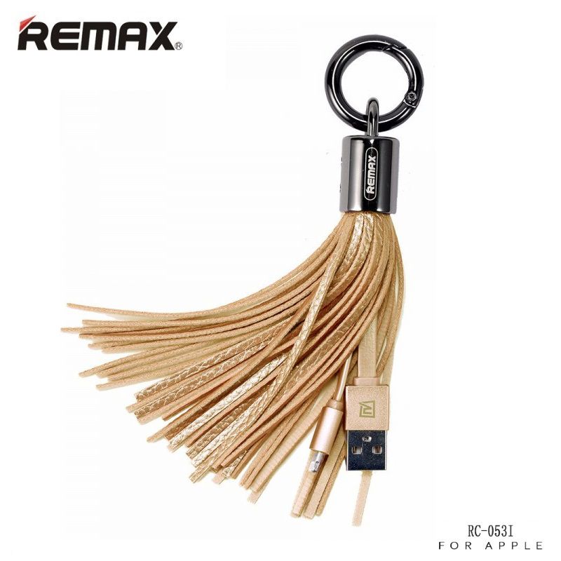 Cable Remax Apple Tassels Ring  Data Cable for Lightning Gold