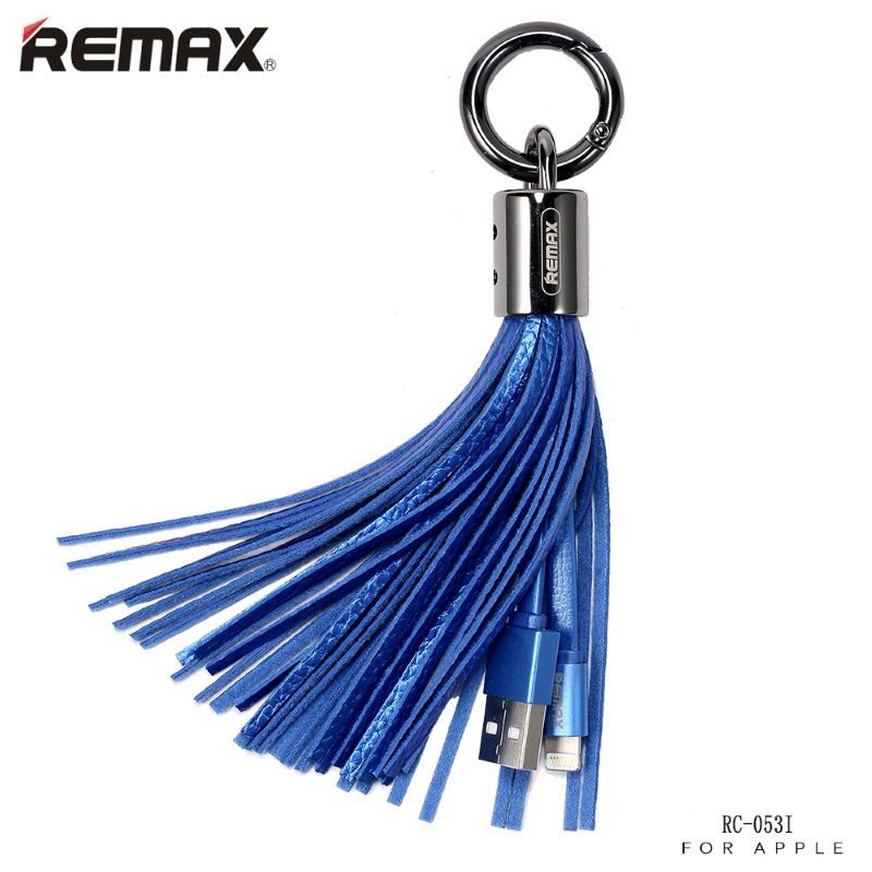 Cable Remax Universal Tassels Ring  Data Cable for Lightning Blue