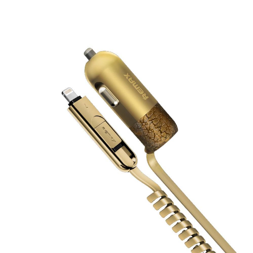 Autolaadijad Remax Universal Finchy RCC103 Car Charger Gold